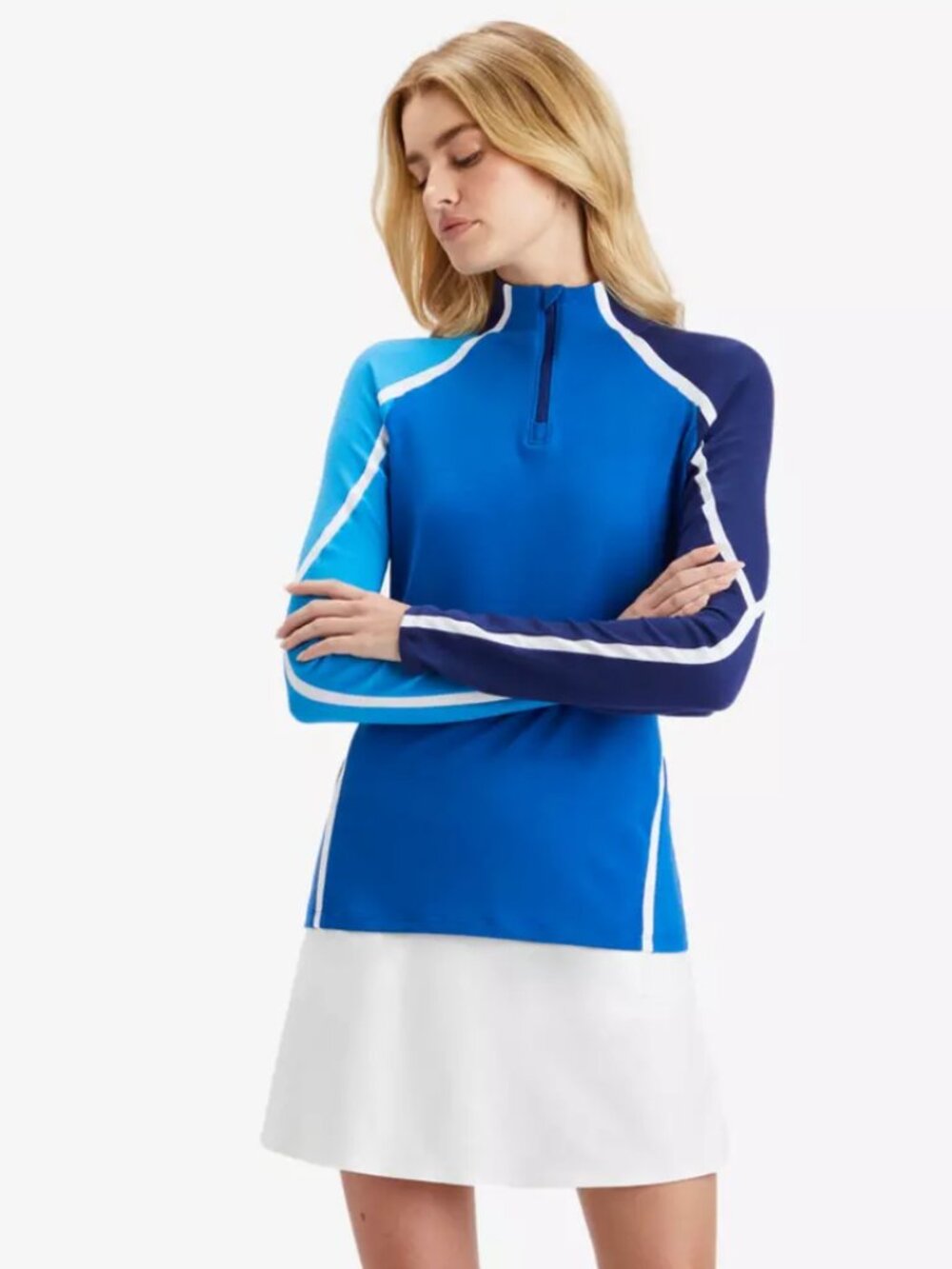 G/FORE Colorblock Quarter Zip Pull Over - Size S